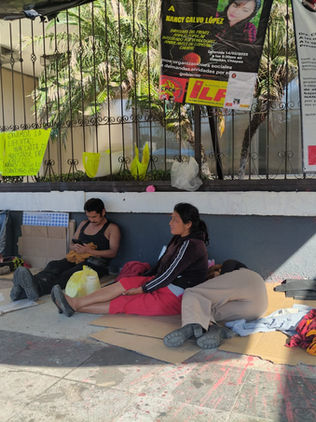 Sin respuestas se van integrantes de Frente que demandan libertad de compañeros