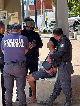 Asaltan a transeúnte en el 5 de Mayo