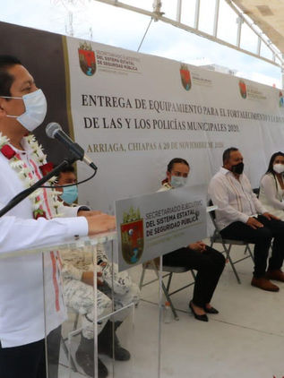 En Arriaga hay vientos de seguridad, justicia y paz: Llaven Abarca