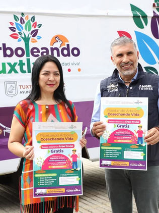Ángel Torres pone en marcha campaña “Arboleando Tuxtla”