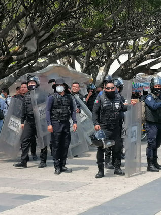 Tensa calma se vivió en centro de Tuxtla