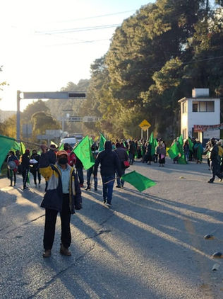 UNTA bloqueó carretera SCLC-Teopisca