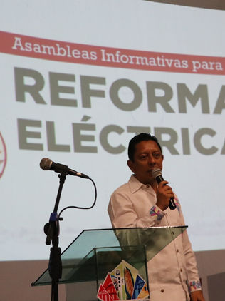 Llama Llaven Abarca a defender la Reforma Eléctrica
