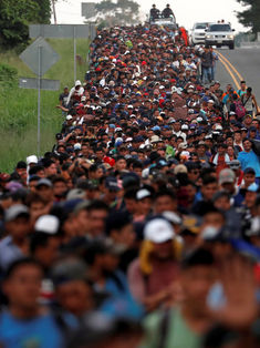 Un 40% de migrantes que arribaron en caravana busca quedarse en México