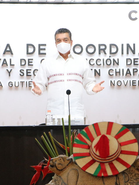 Aún con resultados favorables contra el COVID-19, en Chiapas no bajamos la guardia: Rutilio Escandón