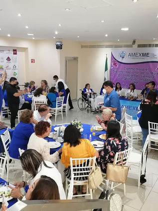 Integrantes de AMEXME, se reunieron para conmemorar el Día Internacional de la Mujer