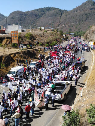 Con marcha-bloqueo conmemoran 100 años del asesinato de Emiliano zapata