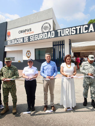 En Tapachula, inaugura Rutilio Escandón rehabilitación de la Delegación de Seguridad Turística y Vial