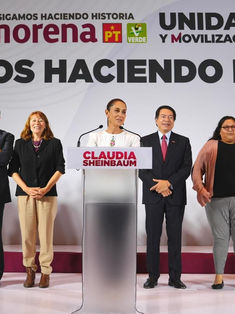Claudia Sheinbaum presenta equipo de campaña rumbo a la Presidencia 