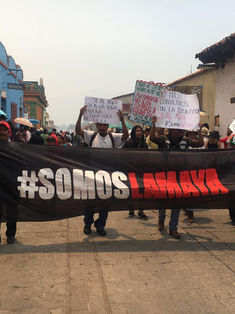 Durante arranque de feria, marchan contra destrucción de recursos naturales