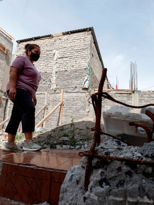 Damnificados del sismo de 2017, entre la reconstrucción y el COVID 