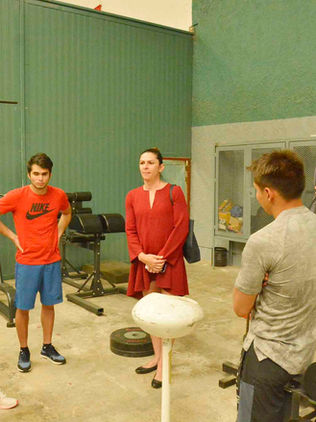 Guevara se reúne con atletas