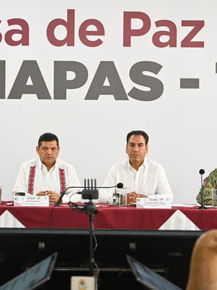 Eduardo Ramírez y Javier May refuerzan estrategia conjunta contra la delincuencia en Chiapas y Tabasco