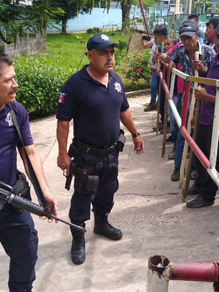 Militantes de MOCRI-CNPA-MN agredidos a balazos por policías de Tabasco