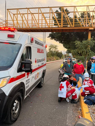 Sufre un accidente frente al parque Noquis