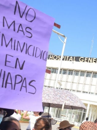 Documentan 23 feminicidios en Chiapas en 2023