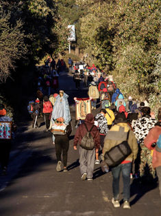 Inicia peregrinación de centro de México a Basílica de la Virgen de Guadalupe