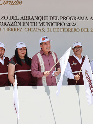 Rutilio Escandón da inicio a Programa Aulas Móviles “Capacitando con el Corazón en tu Municipio 2023