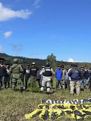 Capturan a 37 sicarios en “narcocampamento” en Michoacán