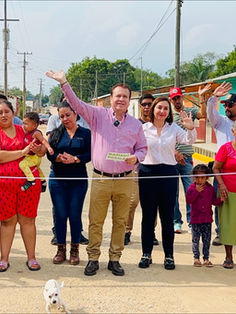 En Joaquín Miguel Gutiérrez Mariano Rosales entrega calle pavimentada