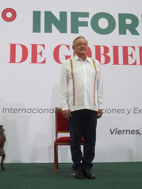Felicita Rutilio Escandón al presidente AMLO por su 5º Informe de Gobierno
