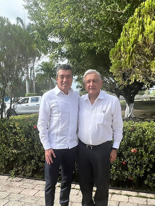 Reconoce Rutilio Escandón visión del presidente AMLO por el impulso del Tren Maya