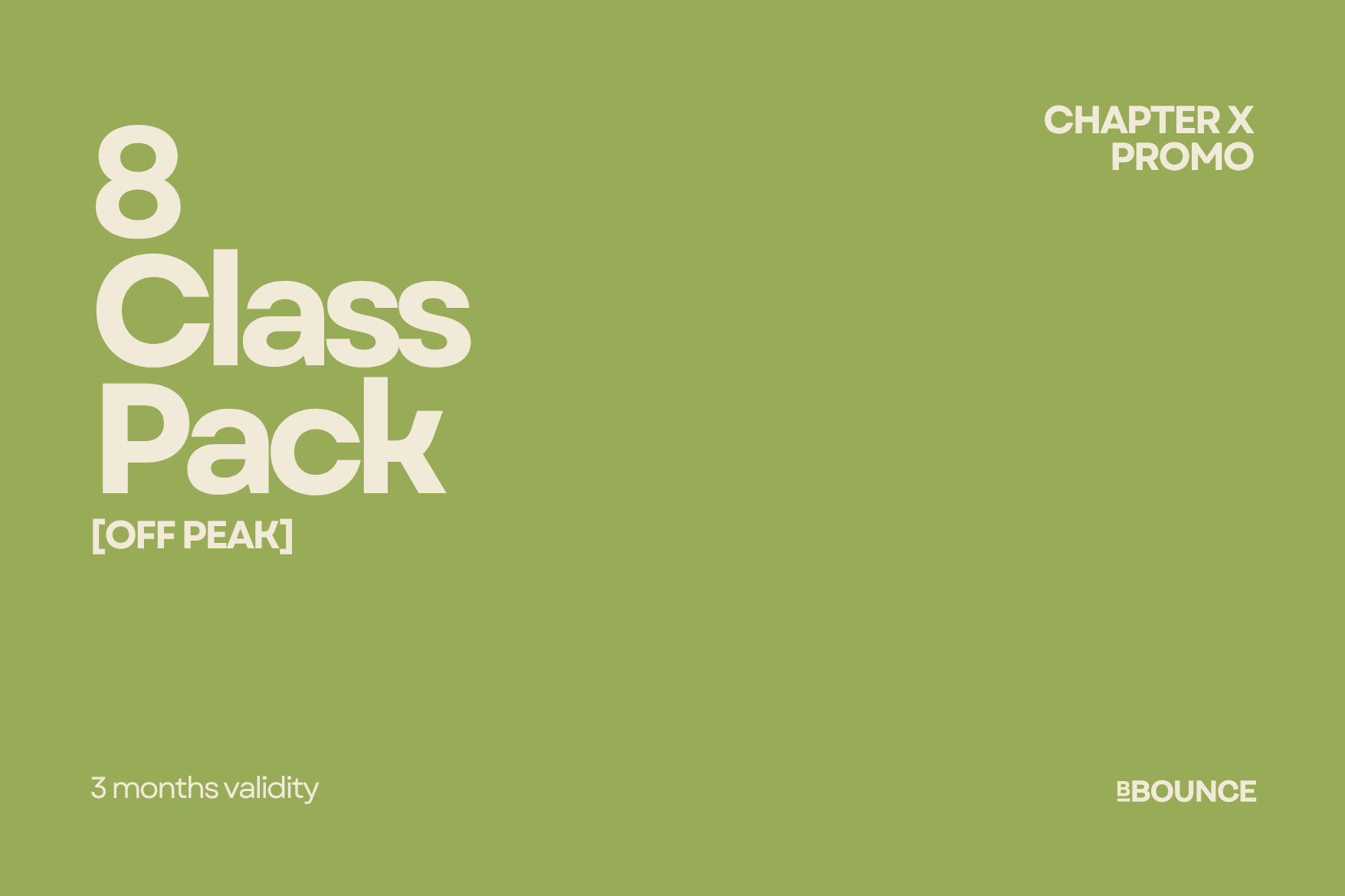 8 Class Pack (Off Peak)