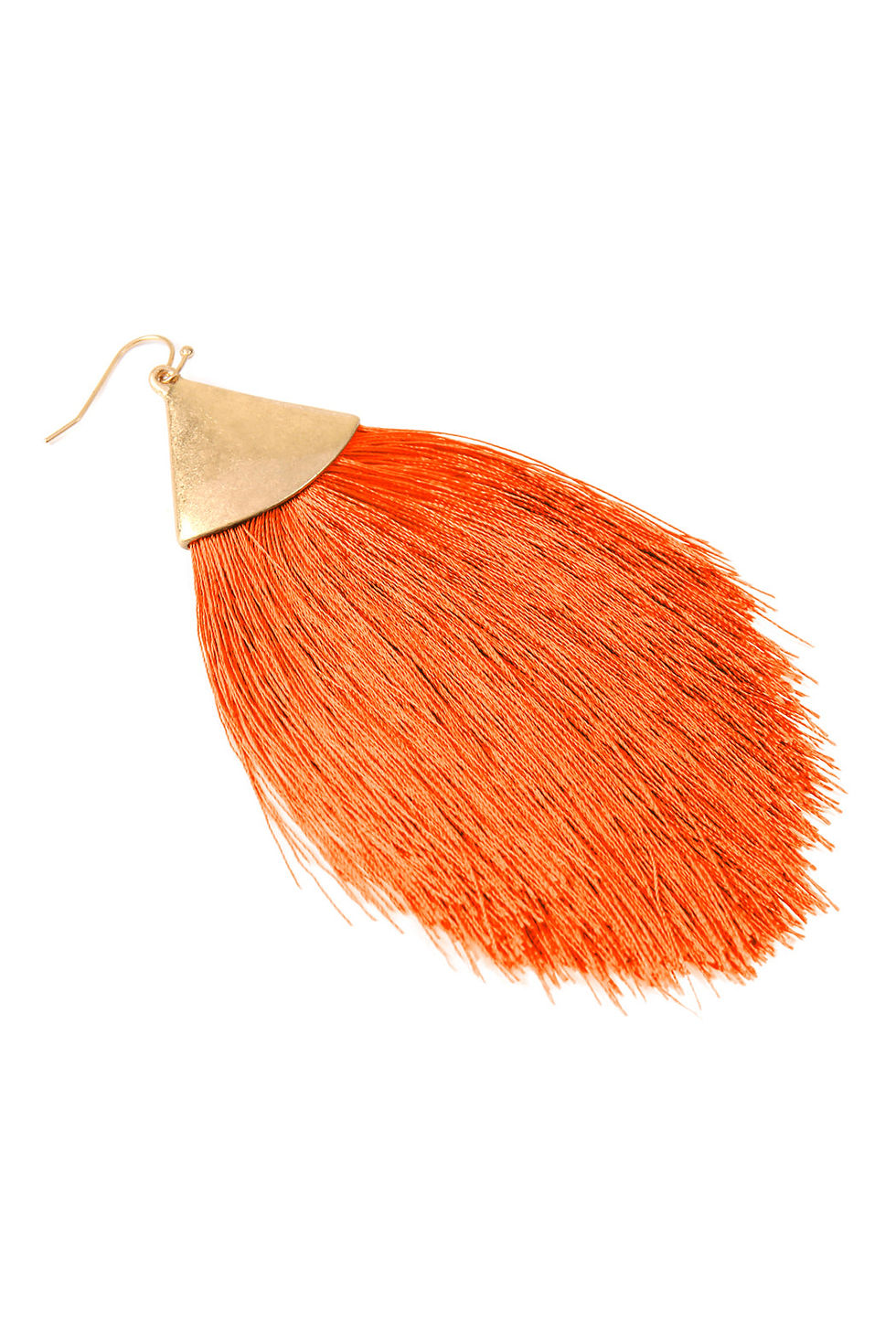 Thumbnail: Oversized Tassel Drop Earrings