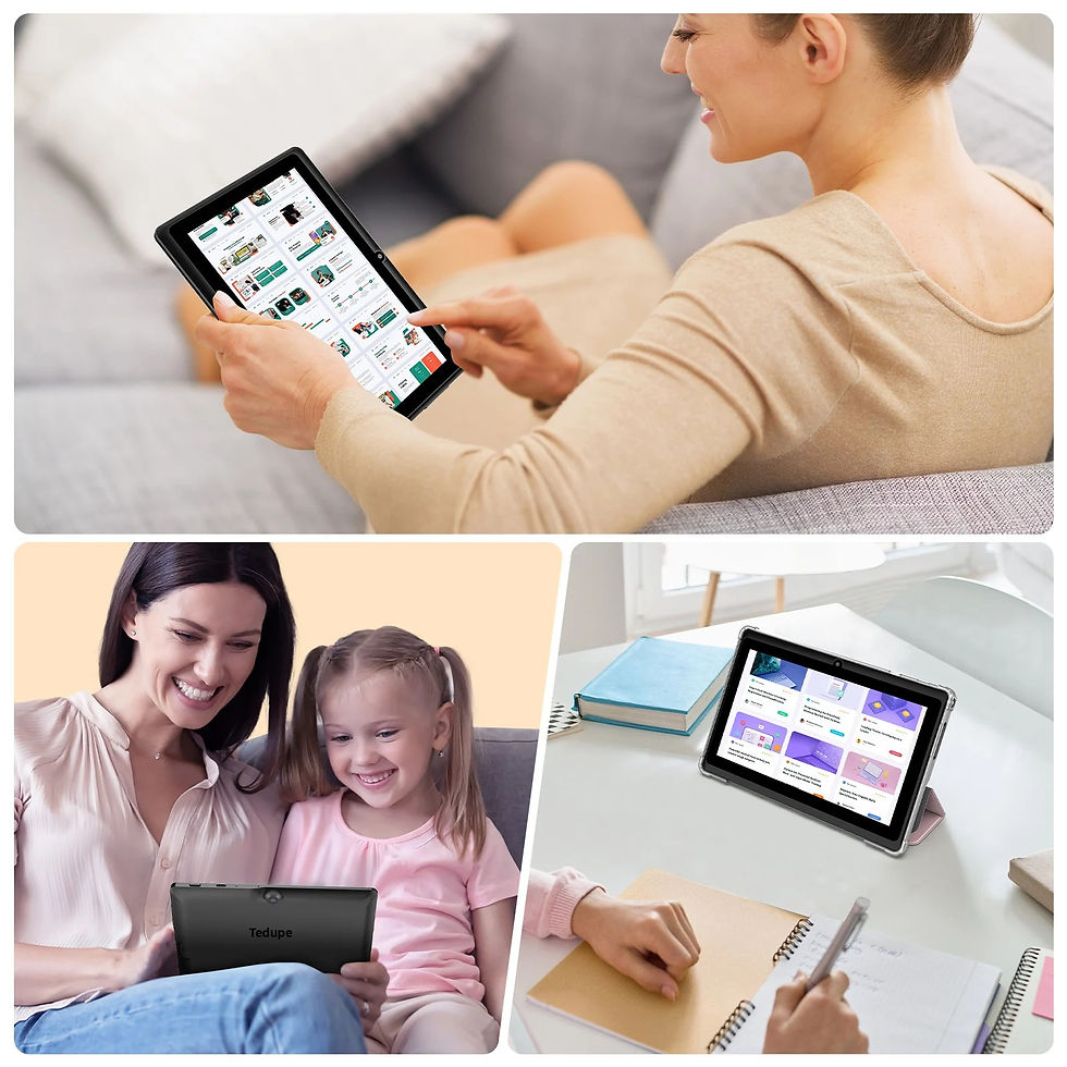 Miniatura: Tablet Android 13 de 7 polegadas, 4 (2+2) GB de RAM, armazenamento de 32 GB, bat