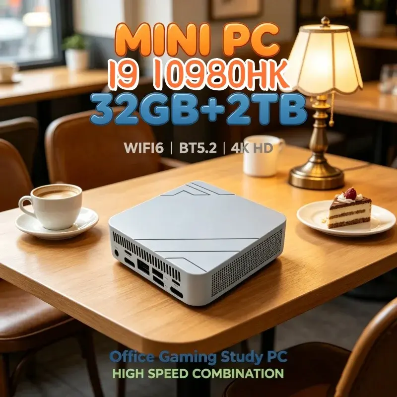 PC MINI Shining Kestrel 2026 Otimizado com Processador Core I9 10980HK, Memória