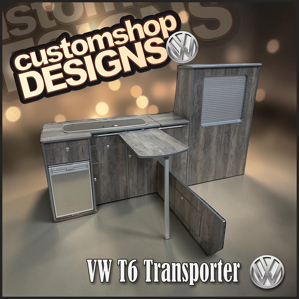 Thumbnail: VW T6 / 6.1 Transporter (2015 - 2024) LWB Campervan Flat Pack Kitchen Unit