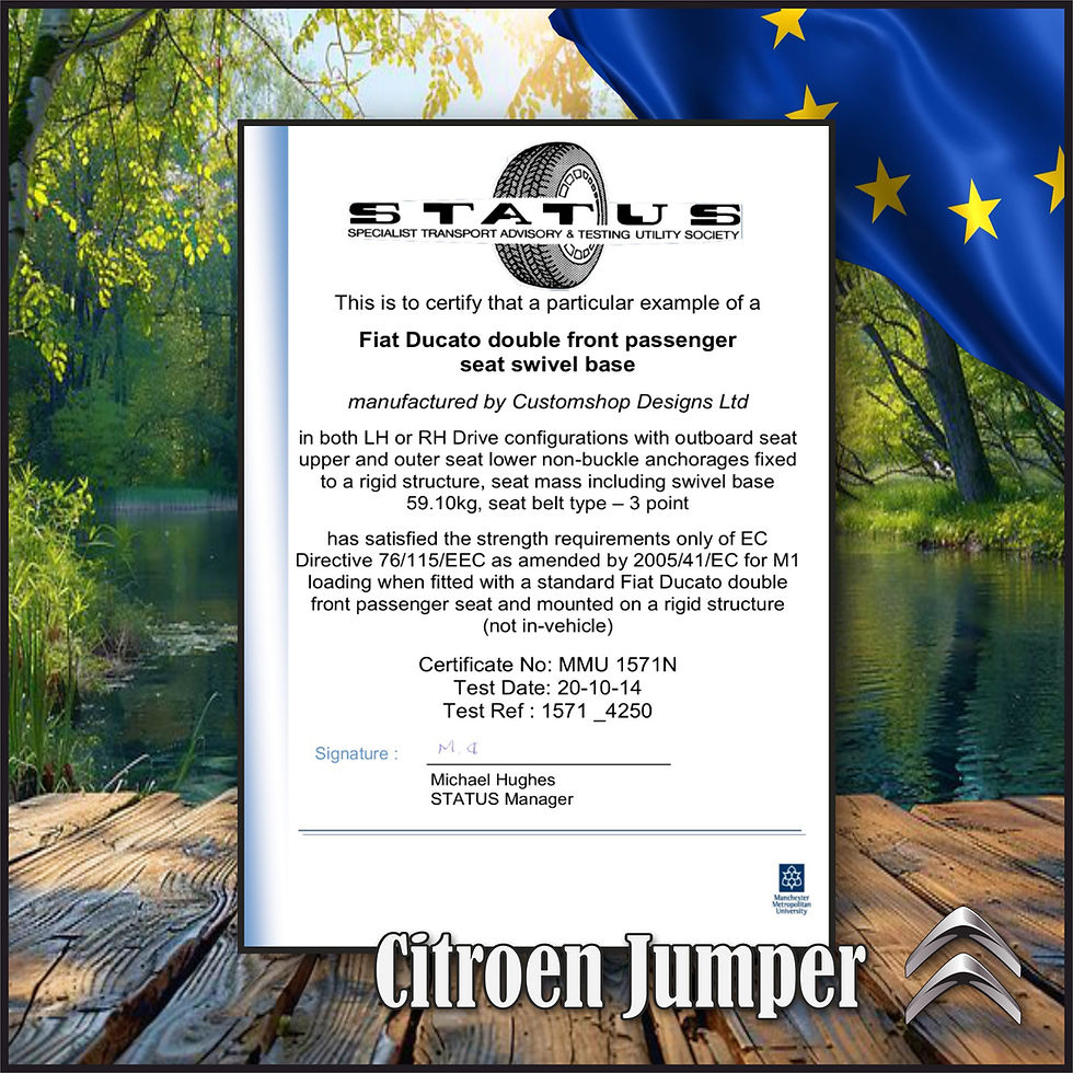 Thumbnail: Citroën Jumper (1998 - Onward) Double Seat Swivel Base (LHD Europe Model)