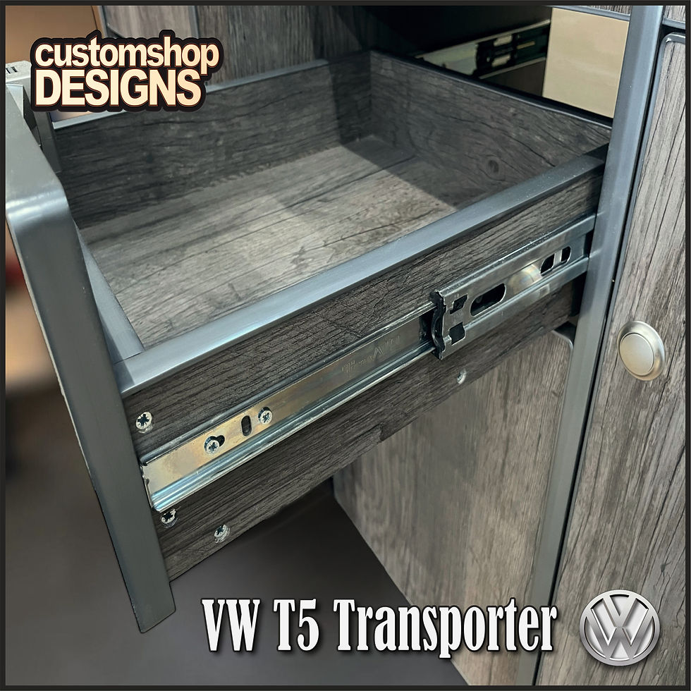 Thumbnail: VW T5 / 5.1 Transporter (2004 - 2015) (LHD) LWB Campervan Flat Pack Kitchen Unit