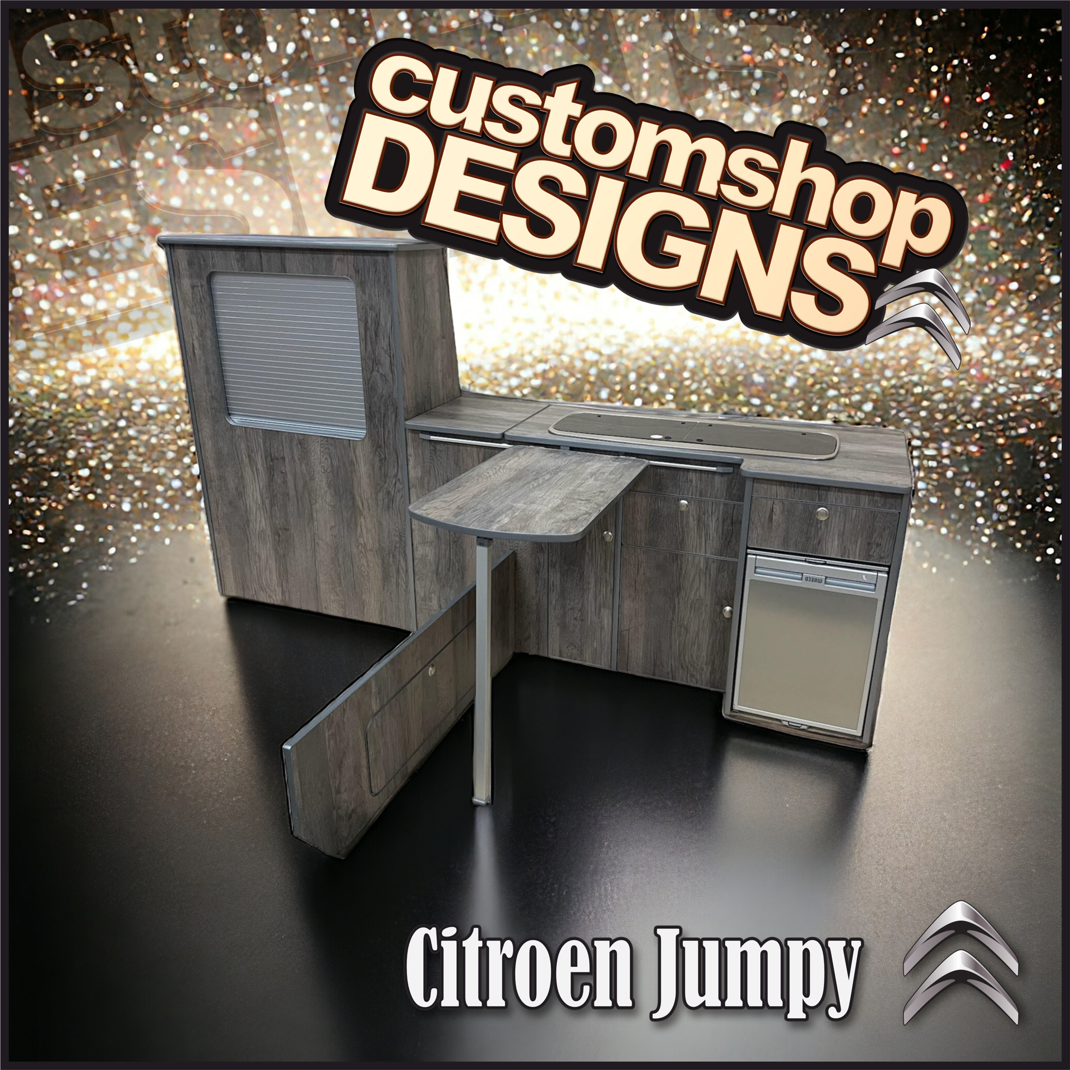 Citroën Jumpy (1998 - 2015) (LHD) MWB Camper Flat Pack Kitchen Unit