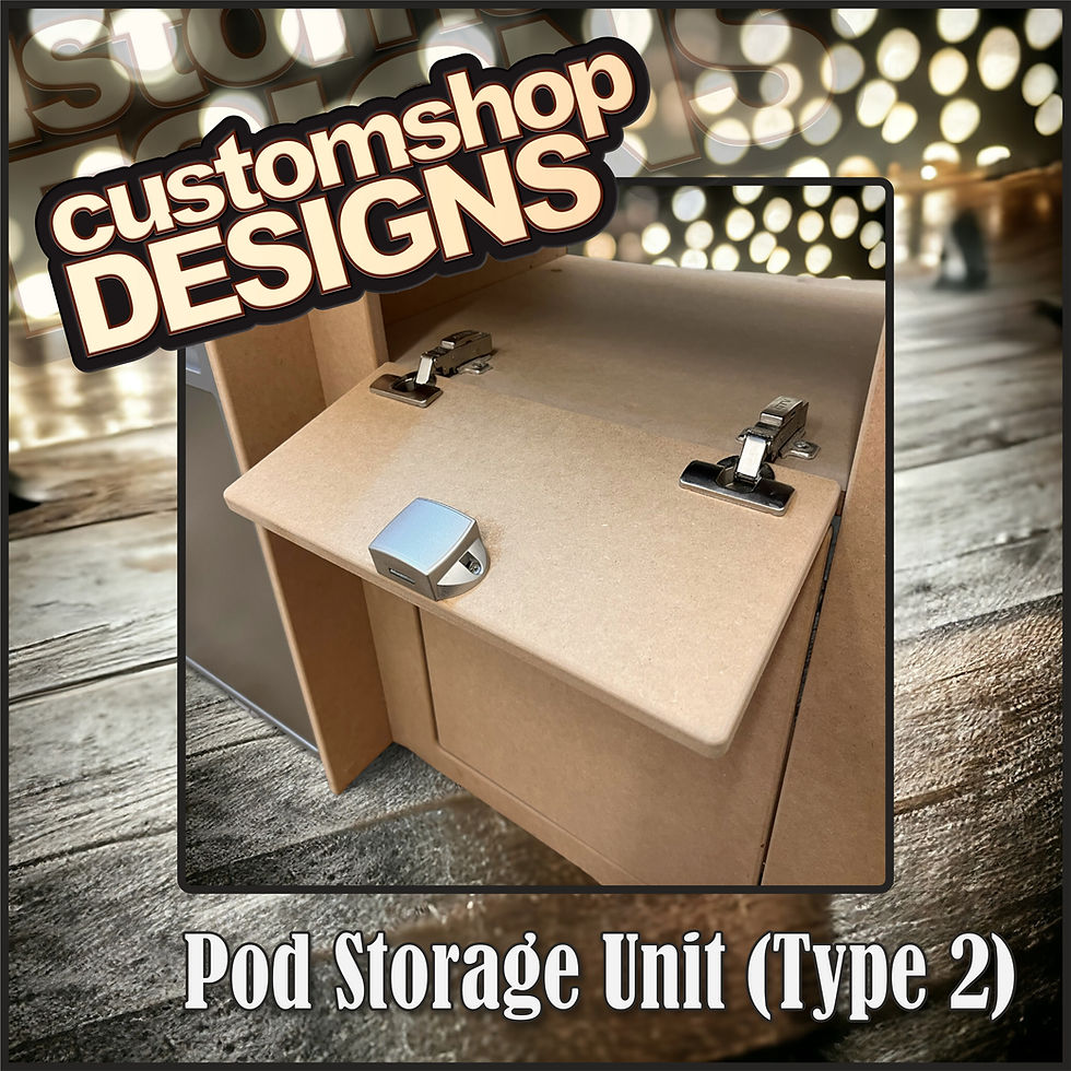 Thumbnail: Campervan Pod / Kitchen Flat Pack 'A Grade' HDF Storage Unit (Type 2)