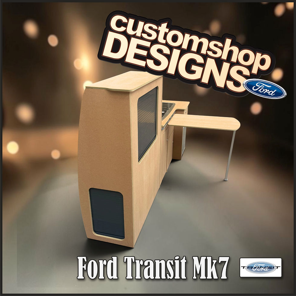 Thumbnail: Ford Transit Mk7 (2001 - 2014) (LHD) SWB Flat Pack 'A Grade' MDF Kitchen Unit