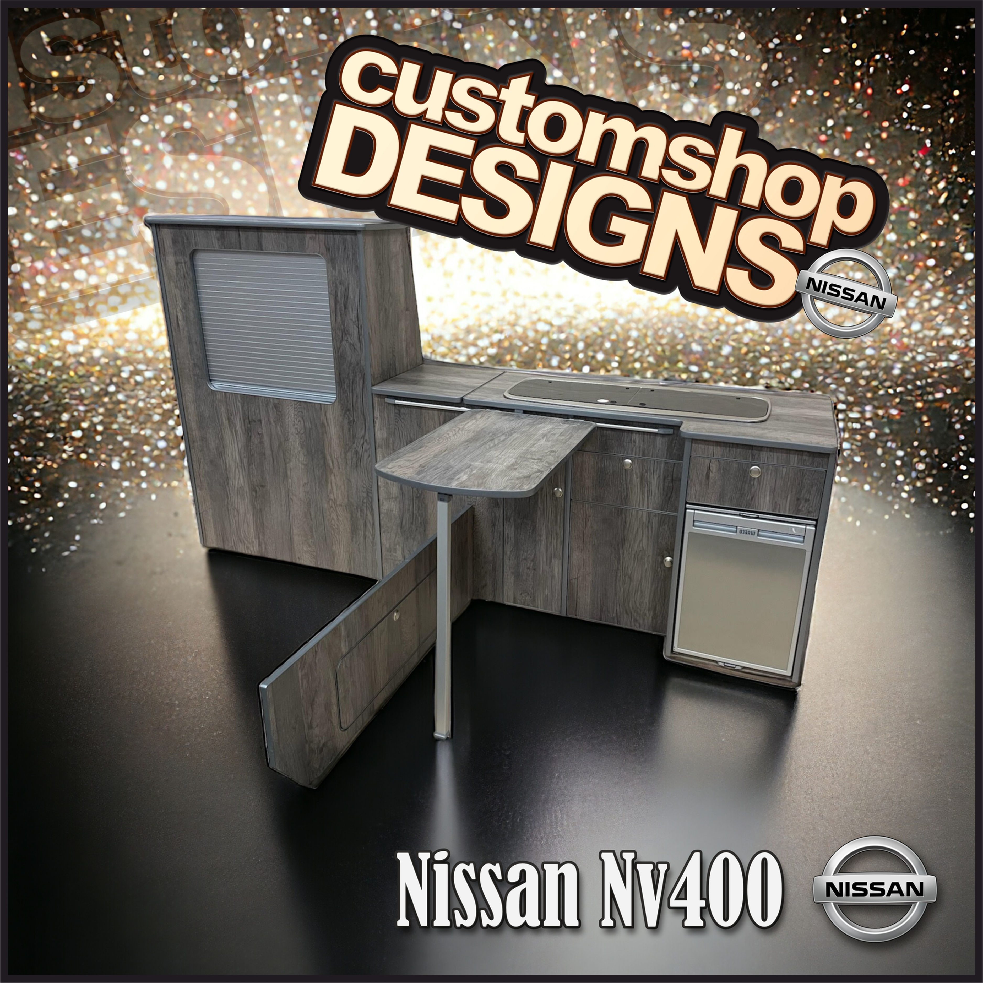 Nissan NV400 (1998 - Onward) (LHD) MWB Campervan Flat Pack Kitchen Unit