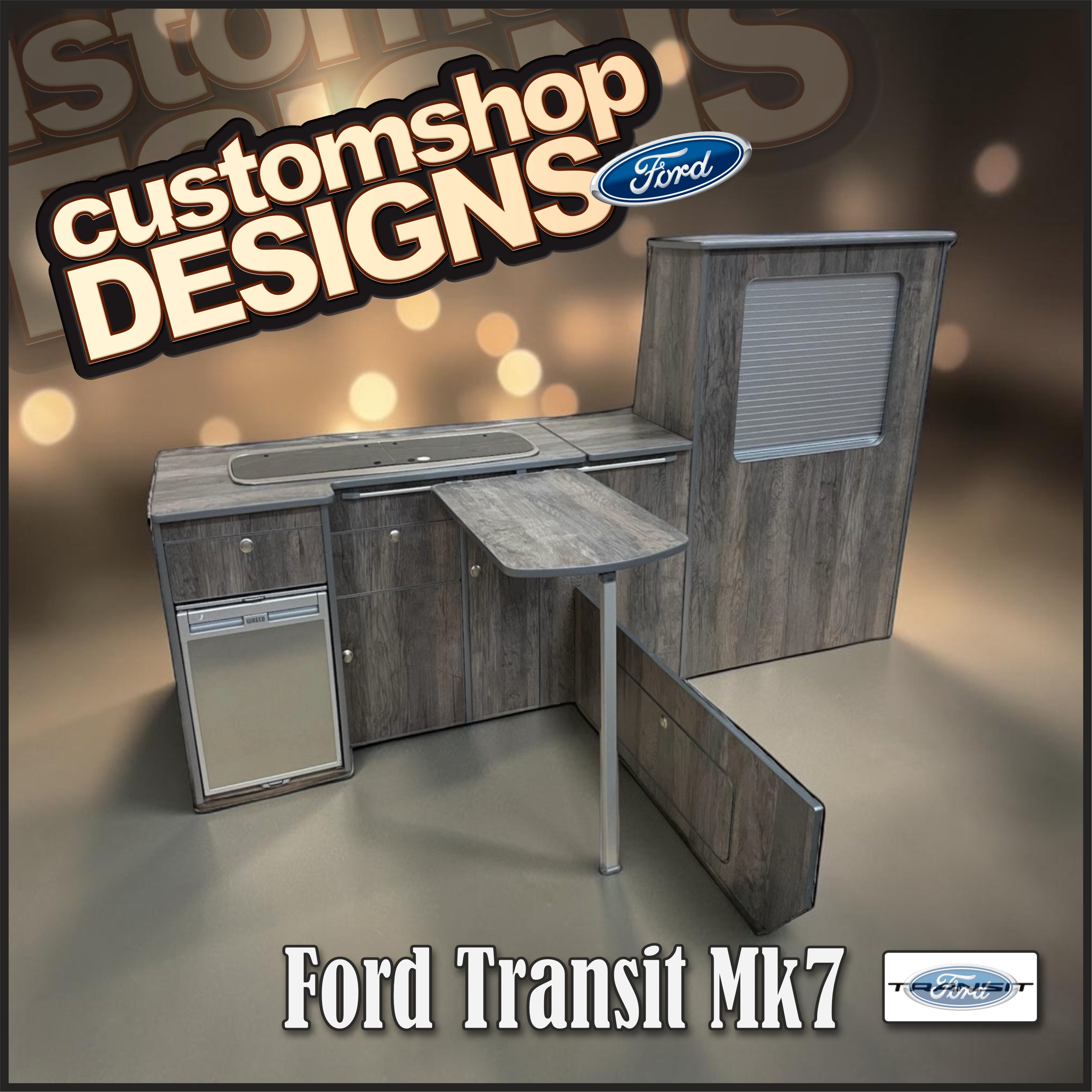 Ford Transit Mk7 (2001 - 2014) LWB Campervan Flat Pack Kitchen Unit