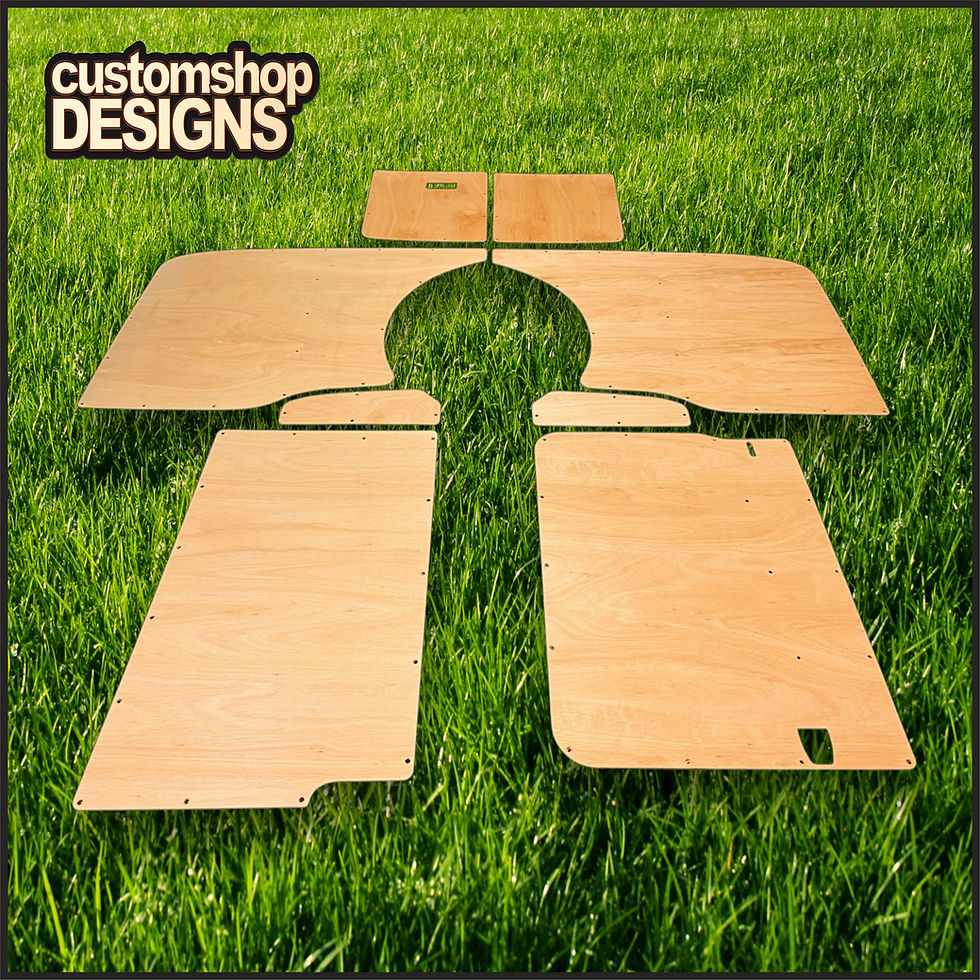 Thumbnail: VW T5 / T5.1 Transporter (2004 - 2015) SWB Campervan 6mm Ply Lining Kit
