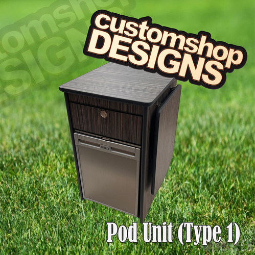 Campervan Pod / Kitchen Flat Pack Storage Unit | customshop-designs
