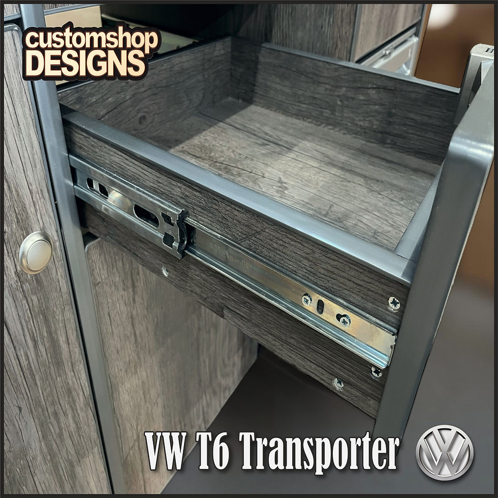 Thumbnail: VW T6 / 6.1 Transporter (2015 - 2024) LWB Campervan Flat Pack Kitchen Unit