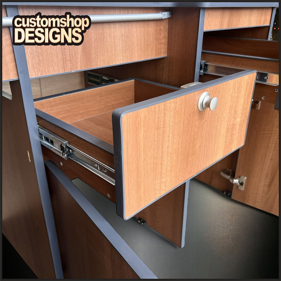Thumbnail: VW Baywindow (1968 - 1979) LHD Camper Flat Pack Kitchen Unit