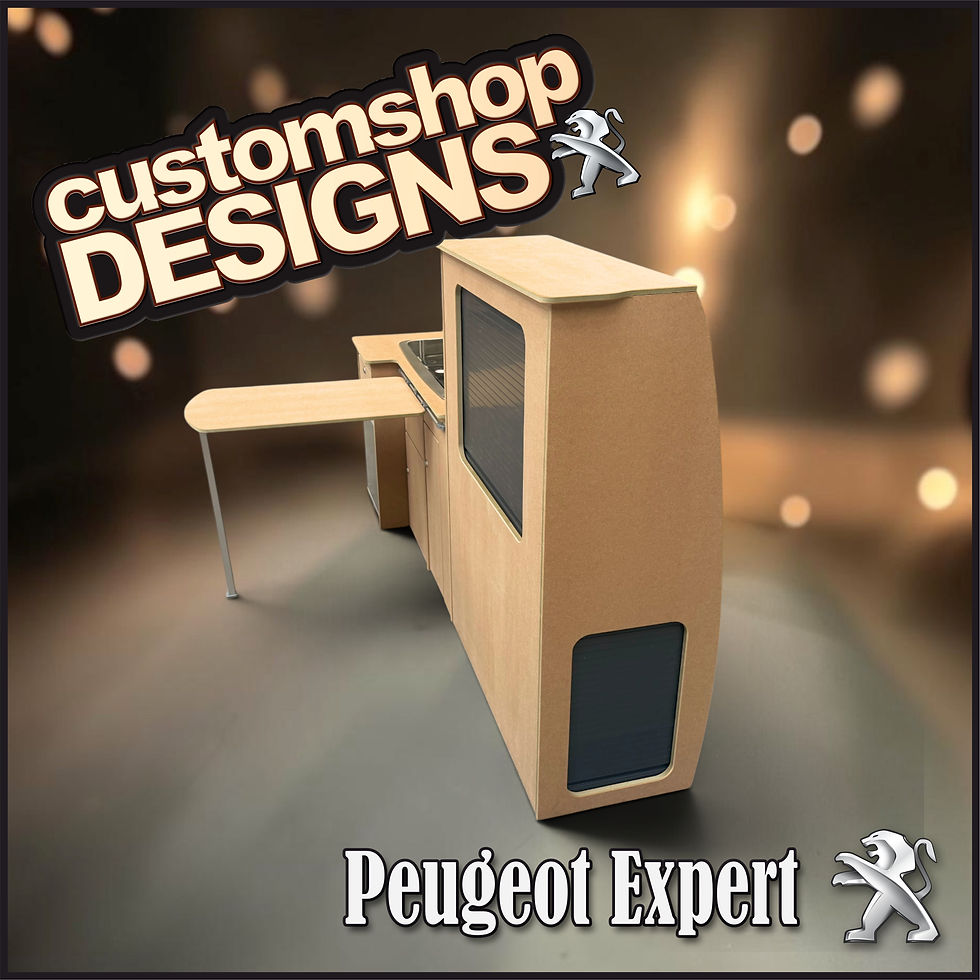 Thumbnail: Peugeot Expert (2016 - Onward) SWB Flat Pack 'A Grade' MDF Kitchen Unit