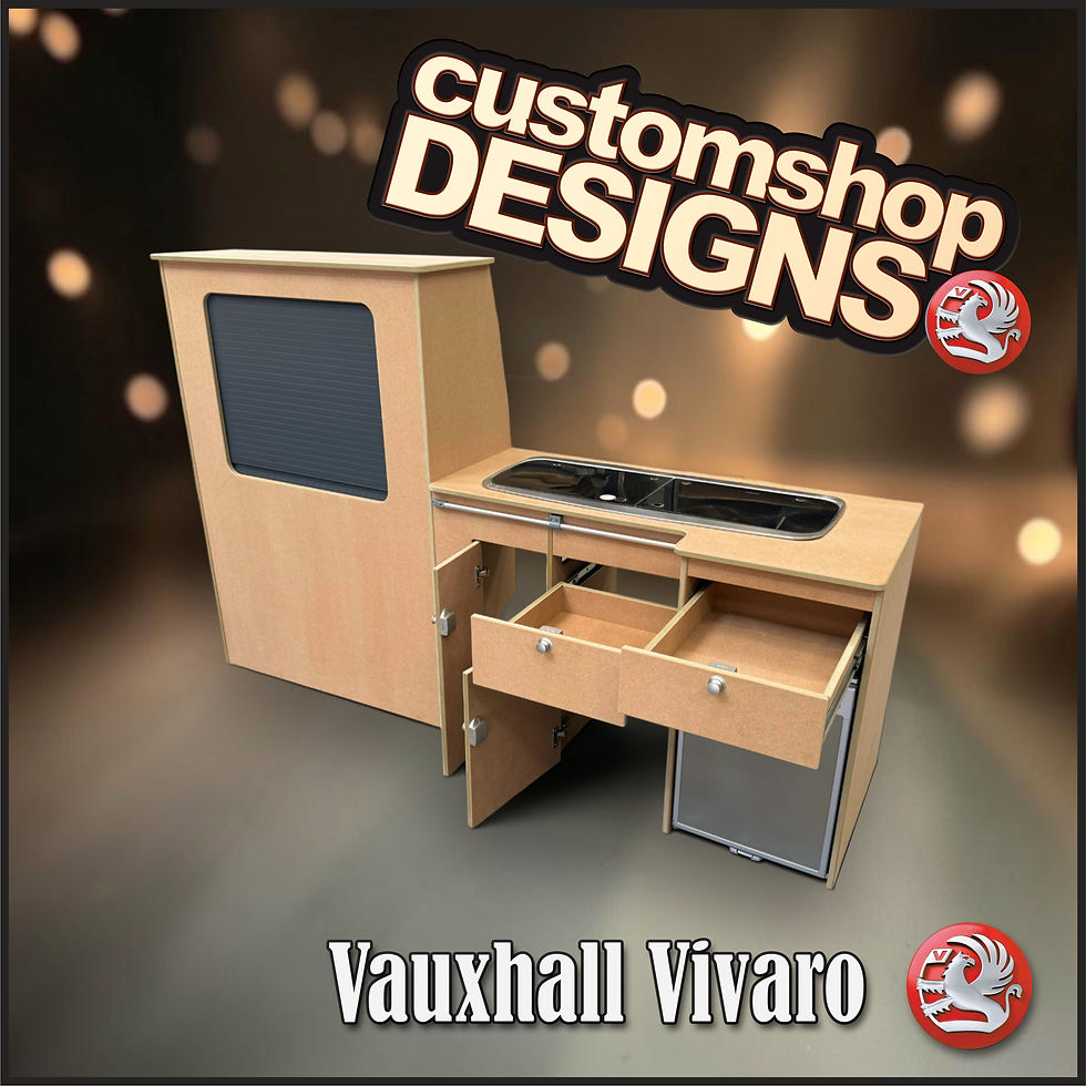 Thumbnail: Vauxhall Vivaro (2001 - 2019) (LHD) SWB Flat Pack 'A Grade' MDF Kitchen Unit