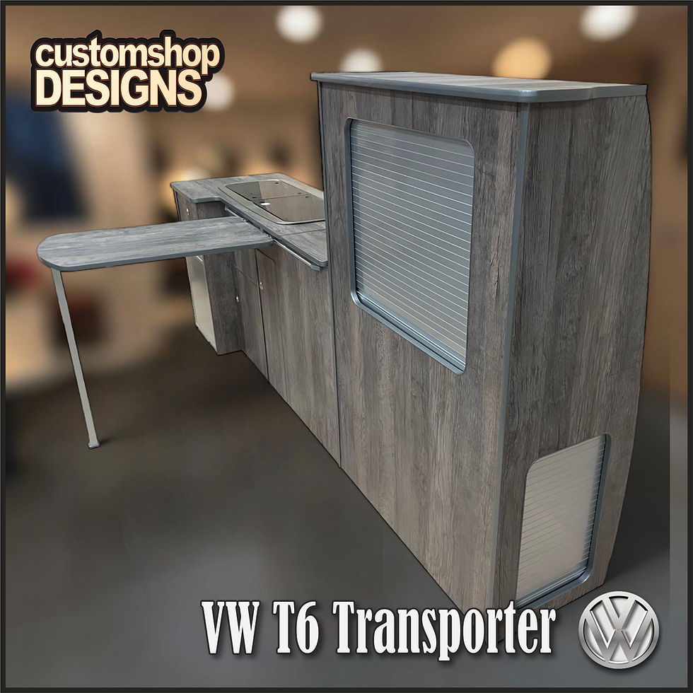 Thumbnail: VW T6 / 6.1 Transporter (2015 - 2024) LWB Campervan Flat Pack Kitchen Unit