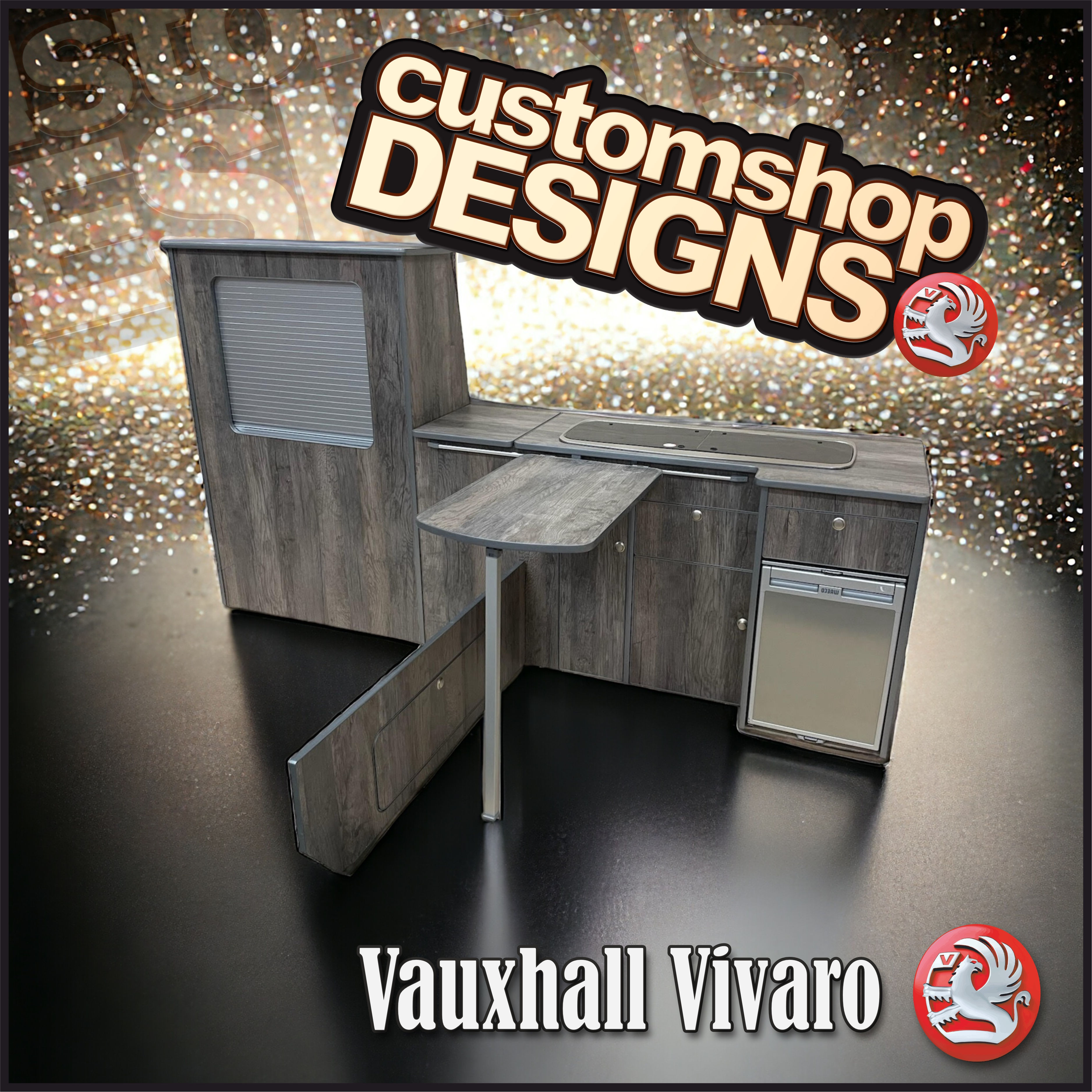 Vauxhall Vivaro (2001 - Onward) (LHD) SWB Camper Flat Pack Kitchen Unit