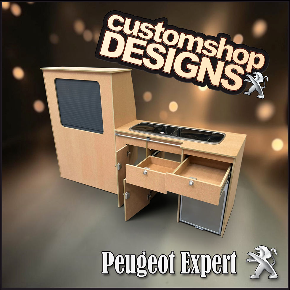 Thumbnail: Peugeot Expert (2016 - Onward) (LHD) SWB Flat Pack 'A Grade' MDF Kitchen Unit