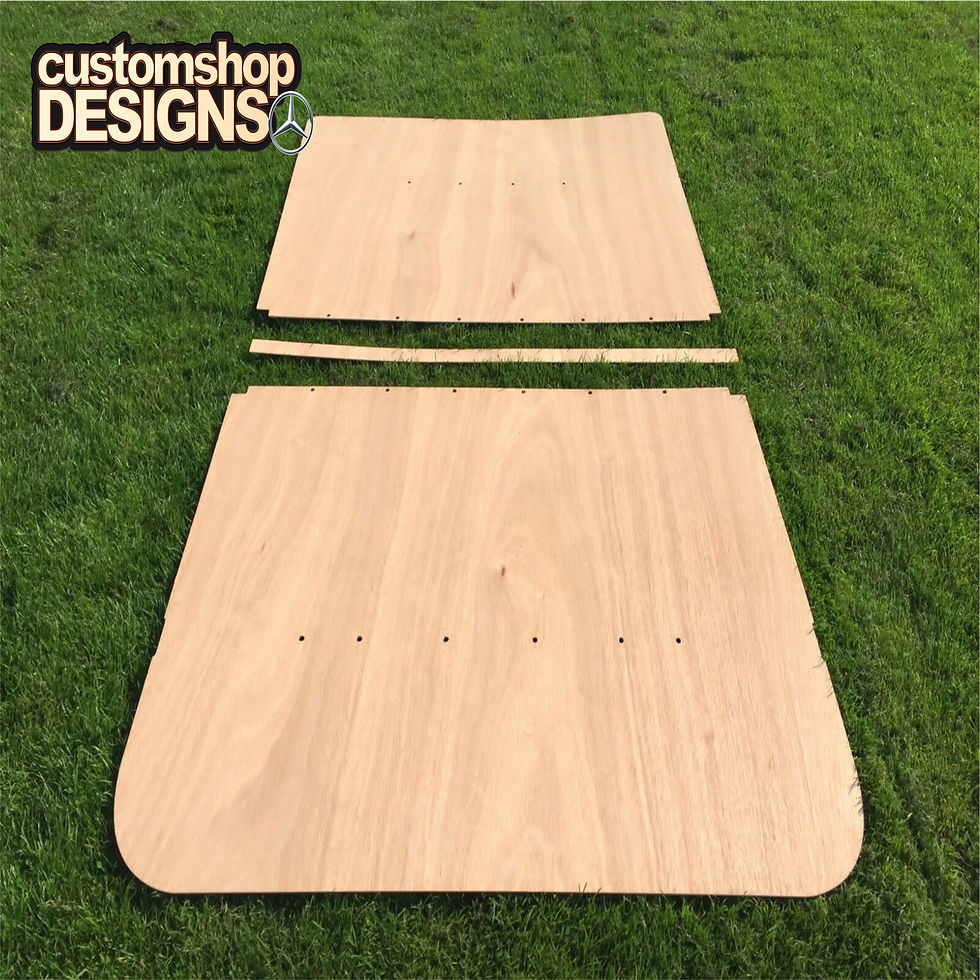 Mercedes Vito LWB (2003 Onward) Campervan 6mm Ply Roof Lining Kit