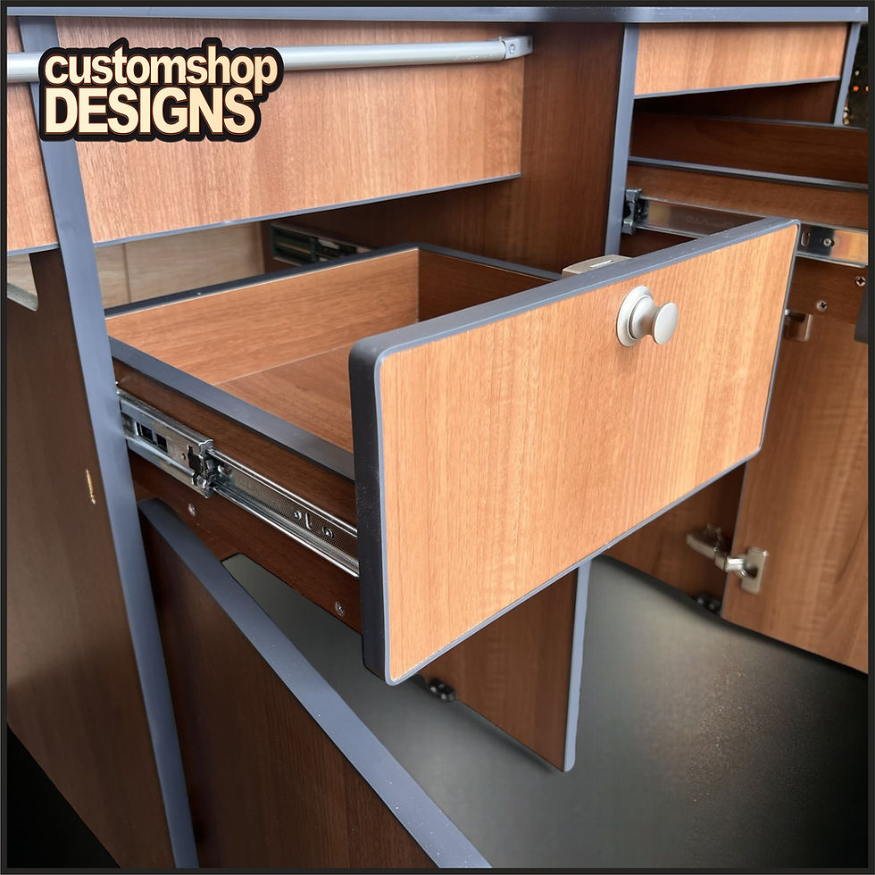 Thumbnail: VW T2 Splitscreen (1950 - 1967) LHD Campervan Flat Pack Kitchen Unit