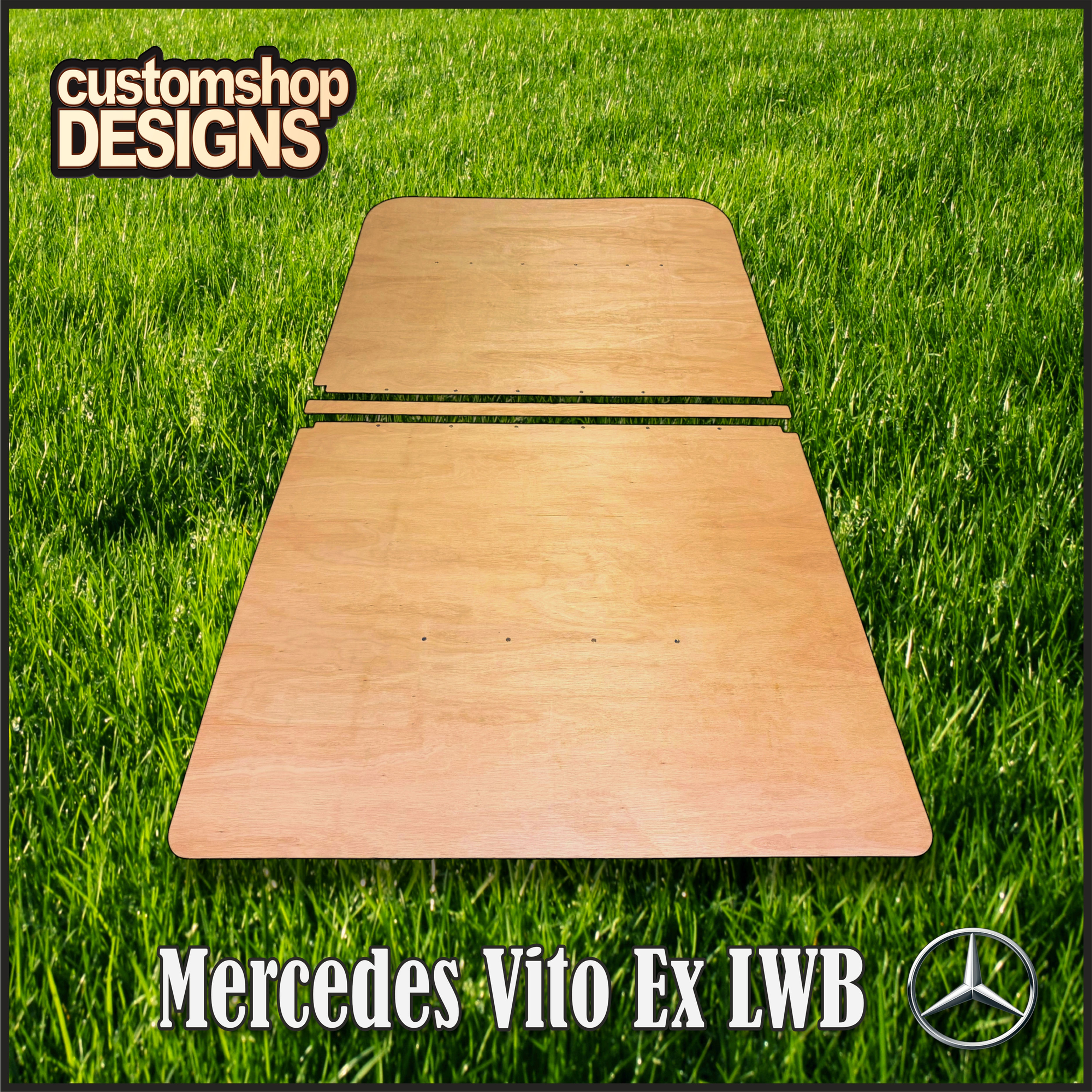 Mercedes Vito Extra LWB (2003 - Onward) Campervan 3.6mm Ply Roof Lining Kit